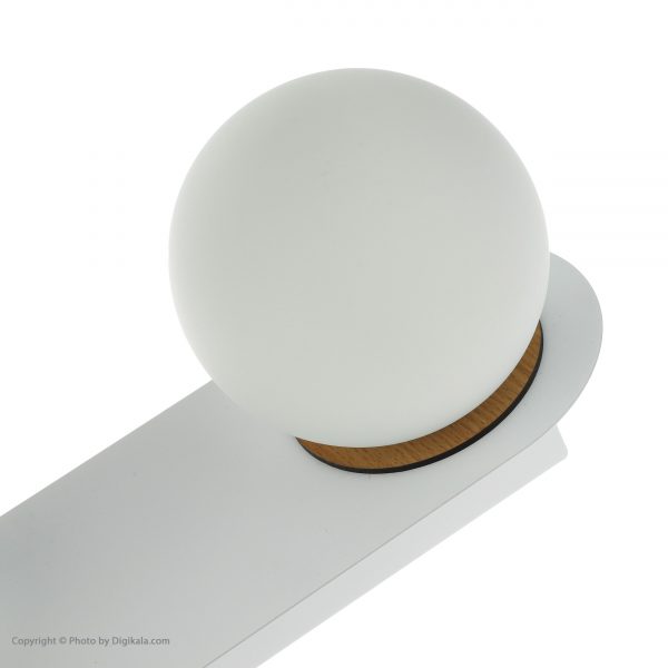 لوستر دیواری مدرن مدل نیلوفر دو تایی- سفید