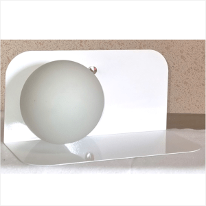 لوستر دیواری مدرن فلزی مدل نیلوفر تکی- سفید 2